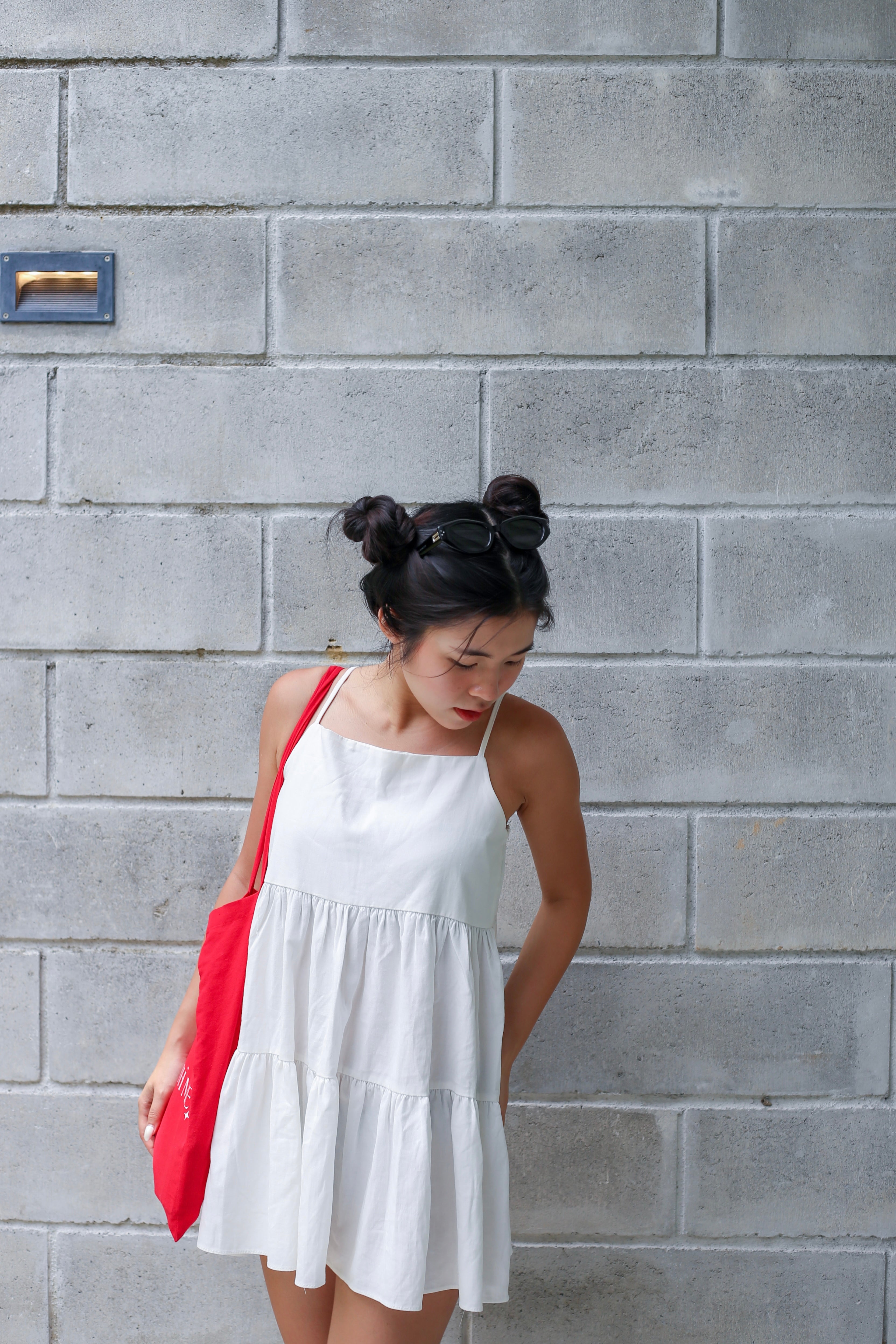 【背心蛋糕裙】Solid Ruffle Cami Mini Dress