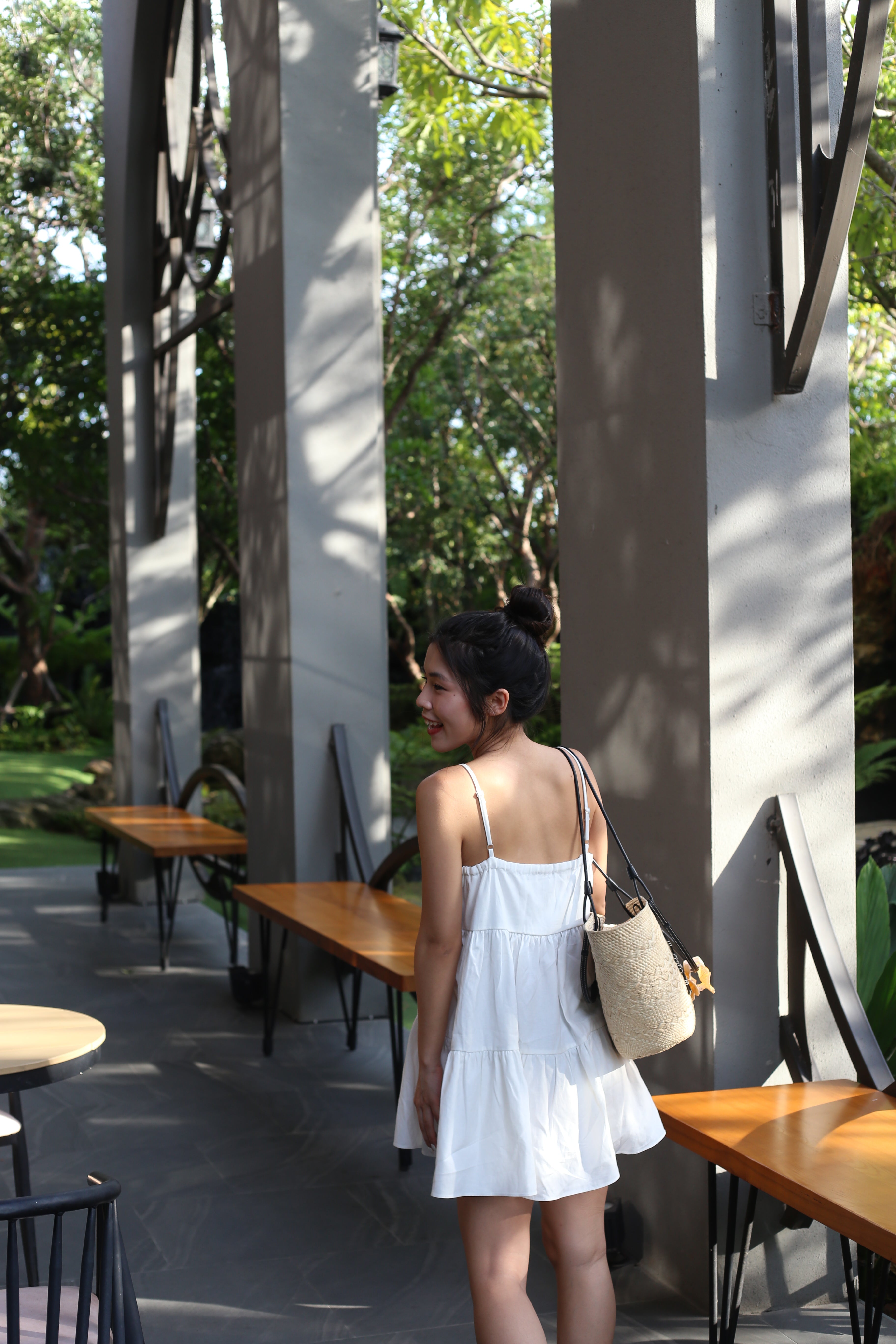 【背心蛋糕裙】Solid Ruffle Cami Mini Dress