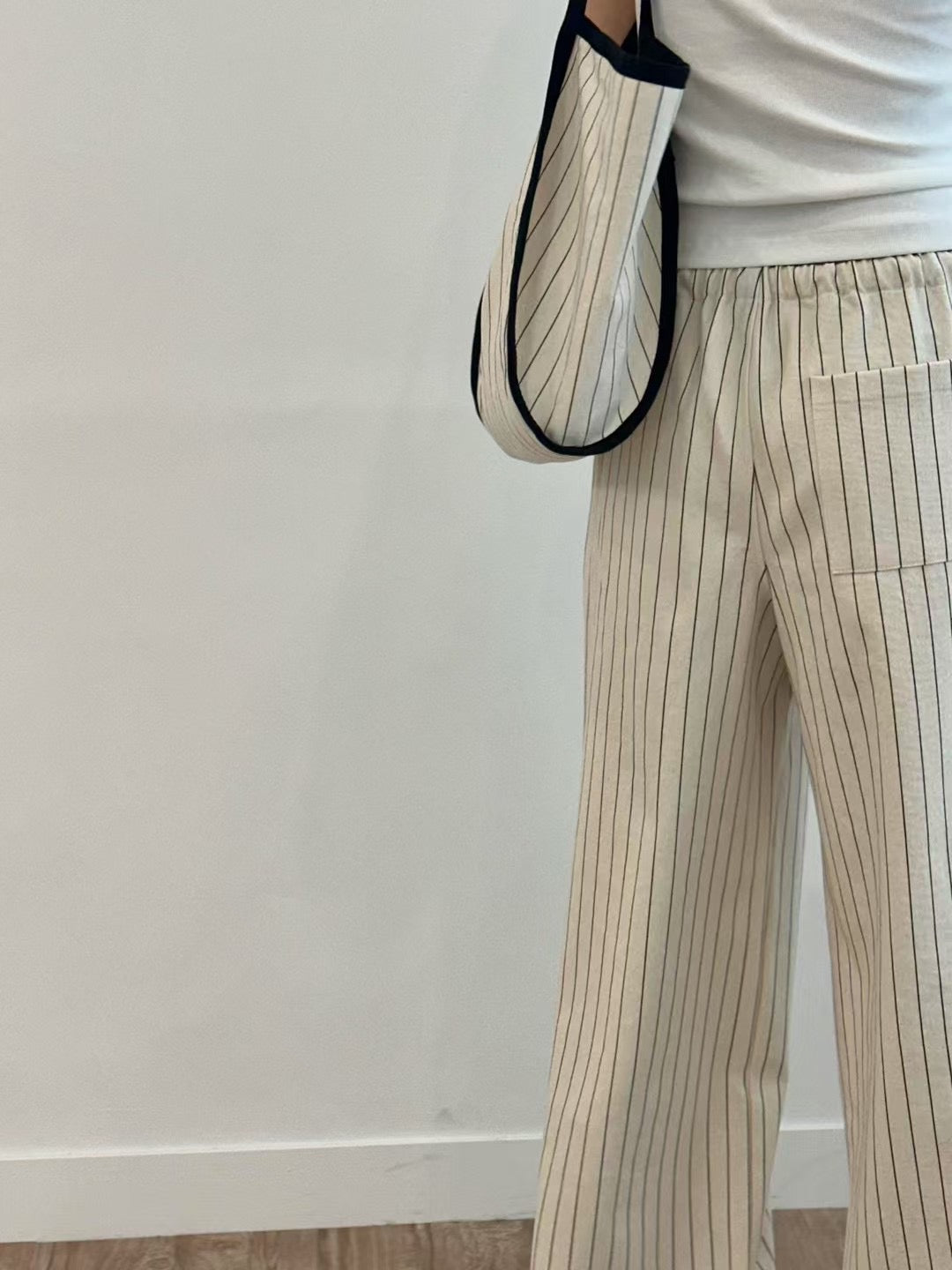 【顯腳長！知性直腳細條紋長褲】Striped Cozy Pants