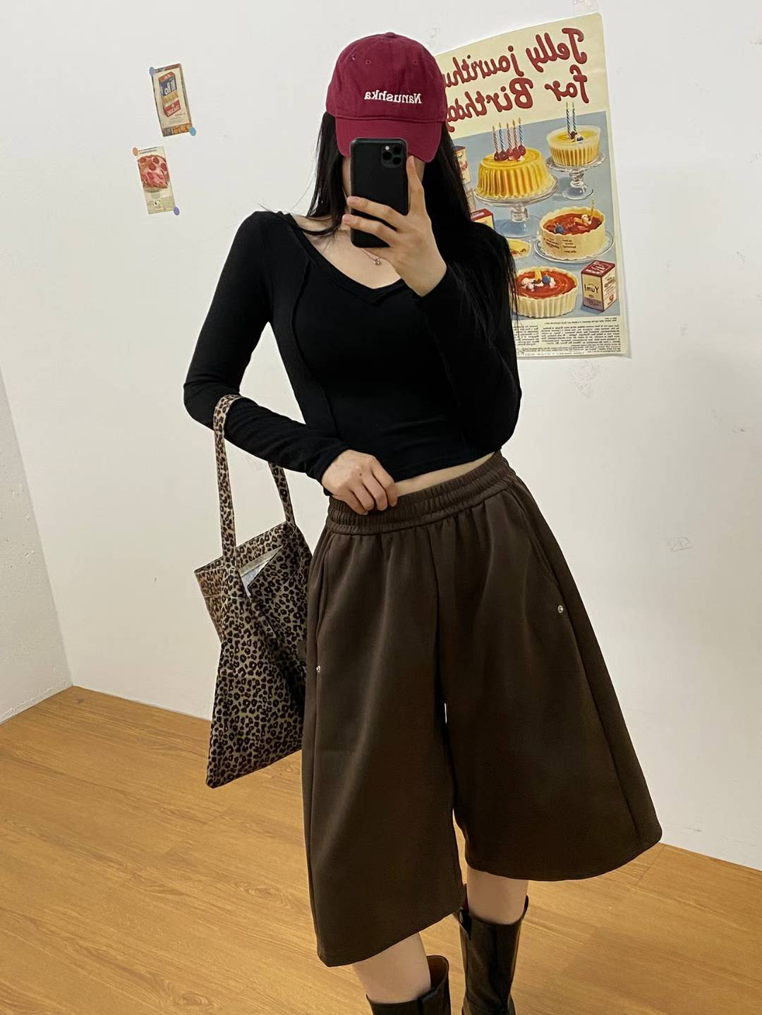 【$99系列｜型格v領打底】Basic Solid Single V Neck Long Sleeve Top