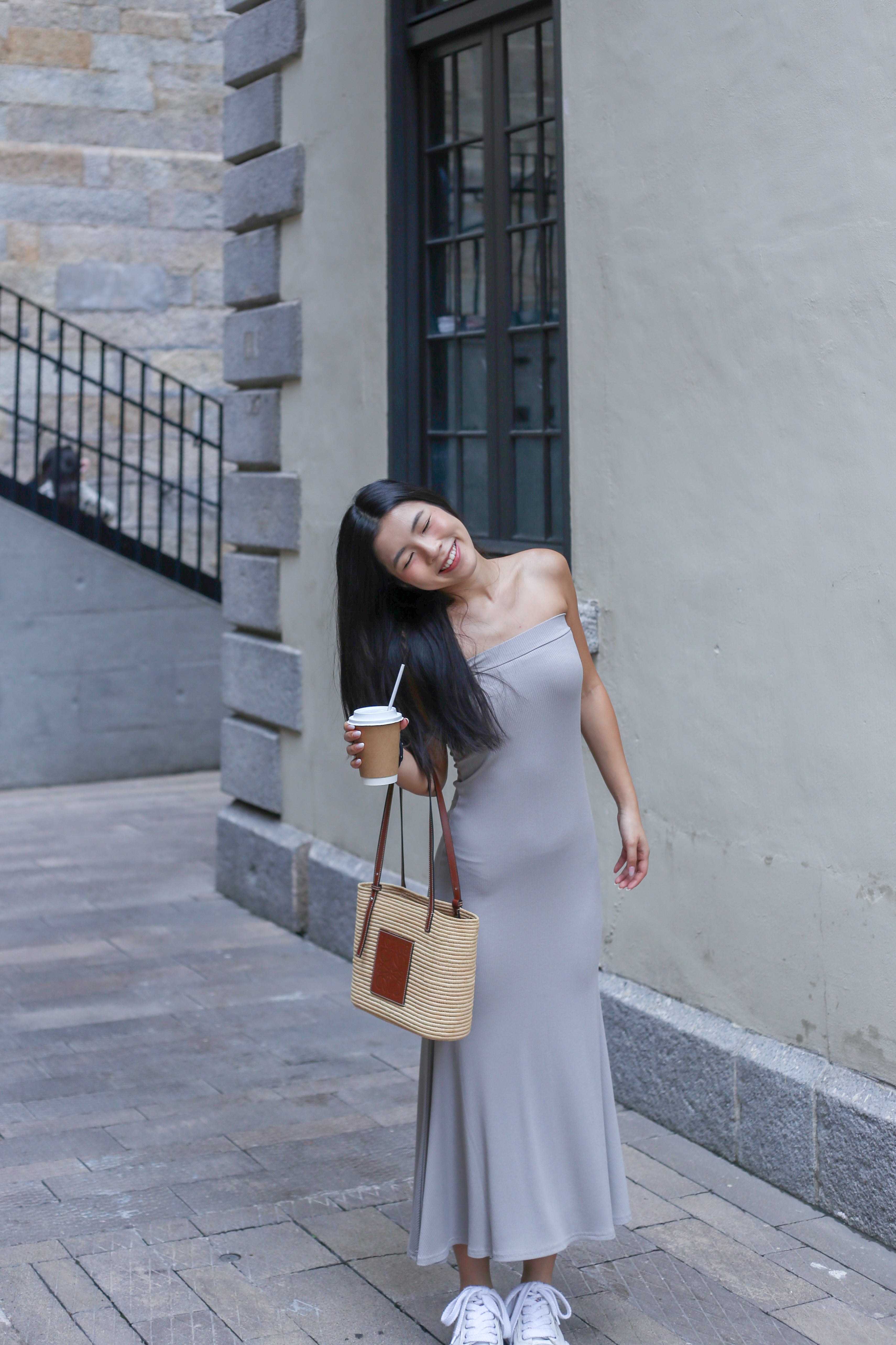 【✔️PAD｜魚尾裙設計】Basic Solid Padded Tube Mermaid Dress