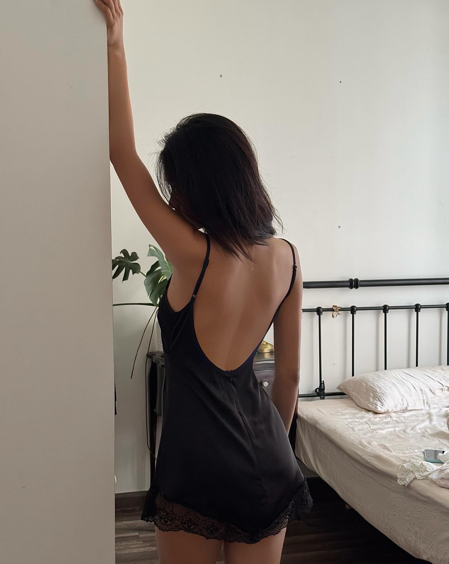 Satin Silk Lace Nightgown