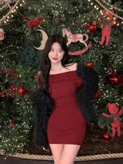 【節日感Party Dress🎊】2 Way Off Shoulder Dress