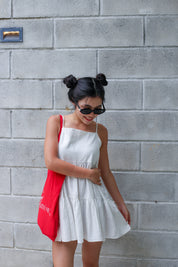 【背心蛋糕裙】Solid Ruffle Cami Mini Dress
