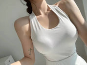 【✔️PAD｜$99超抵價！】Basic Solid Halter Padded Top