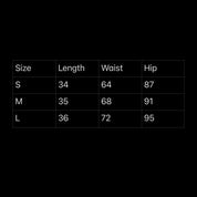 Solid Double Belt Skirt