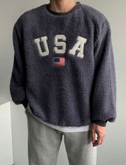 【🇰🇷韓國連線｜情侶裝ok!!】USA Fluffy Hoodies