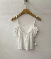 【✔️PAD｜小露背設計】Basic Solid Backless Padded  top