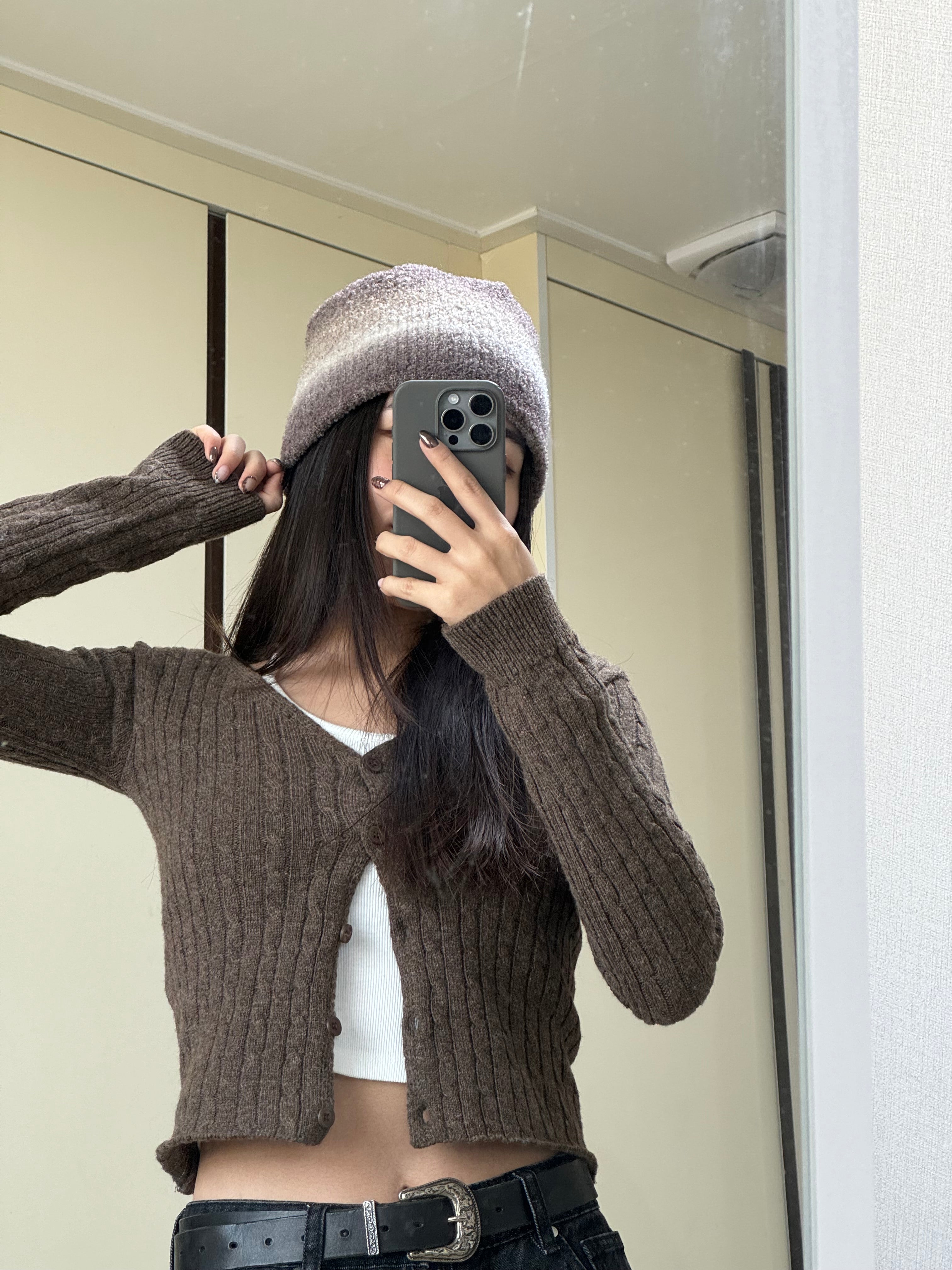 【大熱漸變色冷帽！】Elfie Striped Beanie