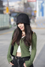 #K055 【瘦面神器✨】￼Knit Bucket Hat