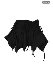 Irregular Tied Short Skirt