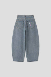 【大熱彎刀褲❤️‍🔥】Patches Barrel Jeans