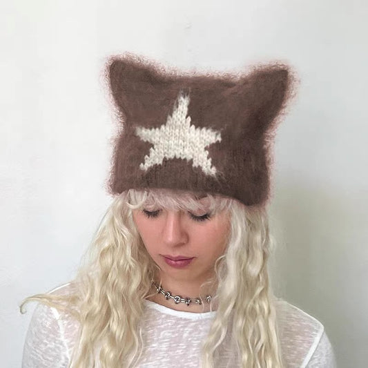 【海馬毛貓貓冷帽🐈】Starry Cat Beanie