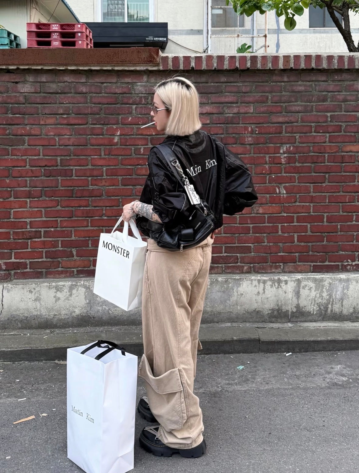 【🇰🇷韓國連線】MATIN KIM MATIN COATING CROP BLOUSON