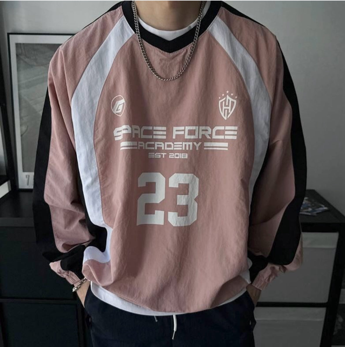 【情侶衫ok！｜4色入】Space Force Nylon Sweater