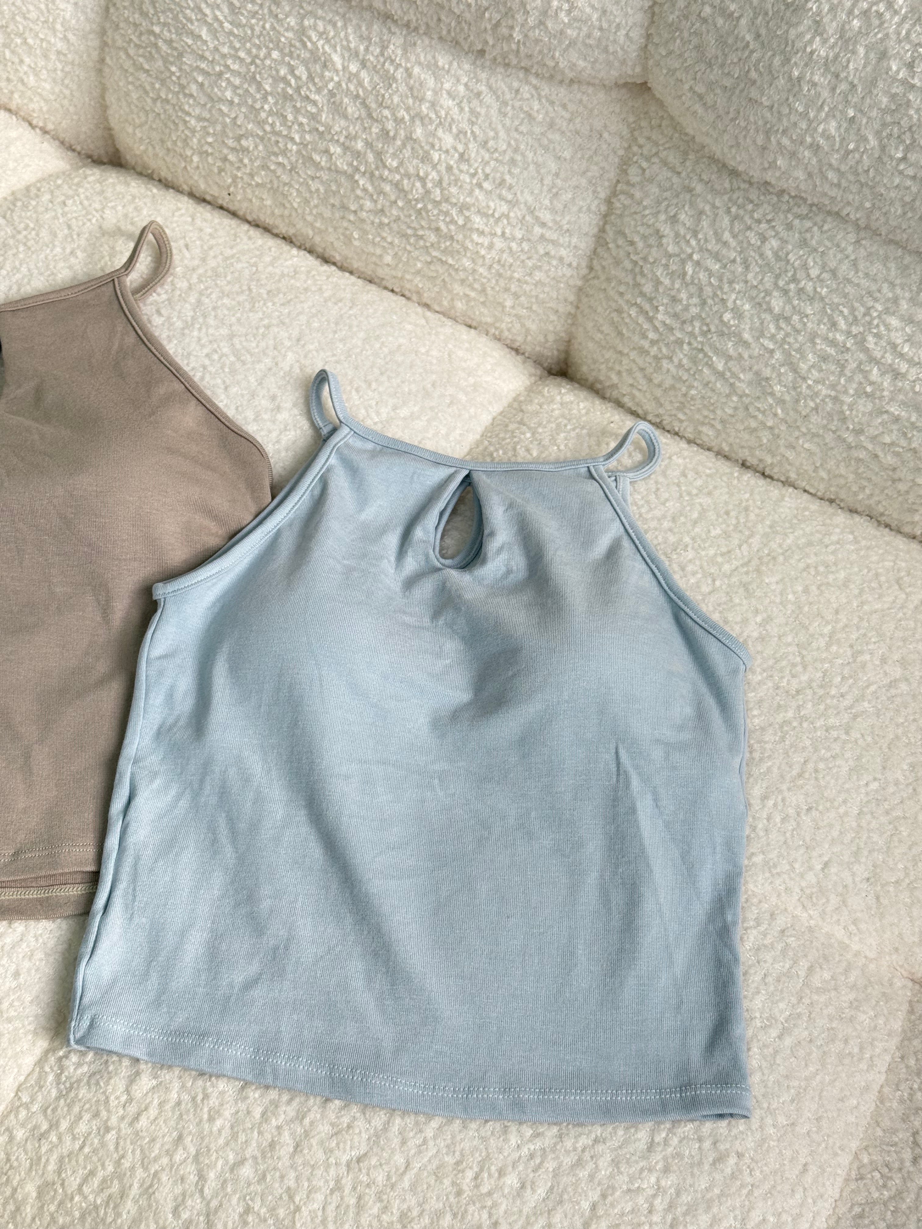 【✔️PAD｜水滴Cut位設計】Avery Solid Padded Bra Top