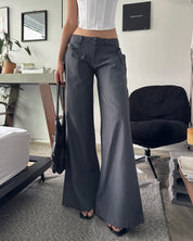 JIRA low-rise wide leg pants