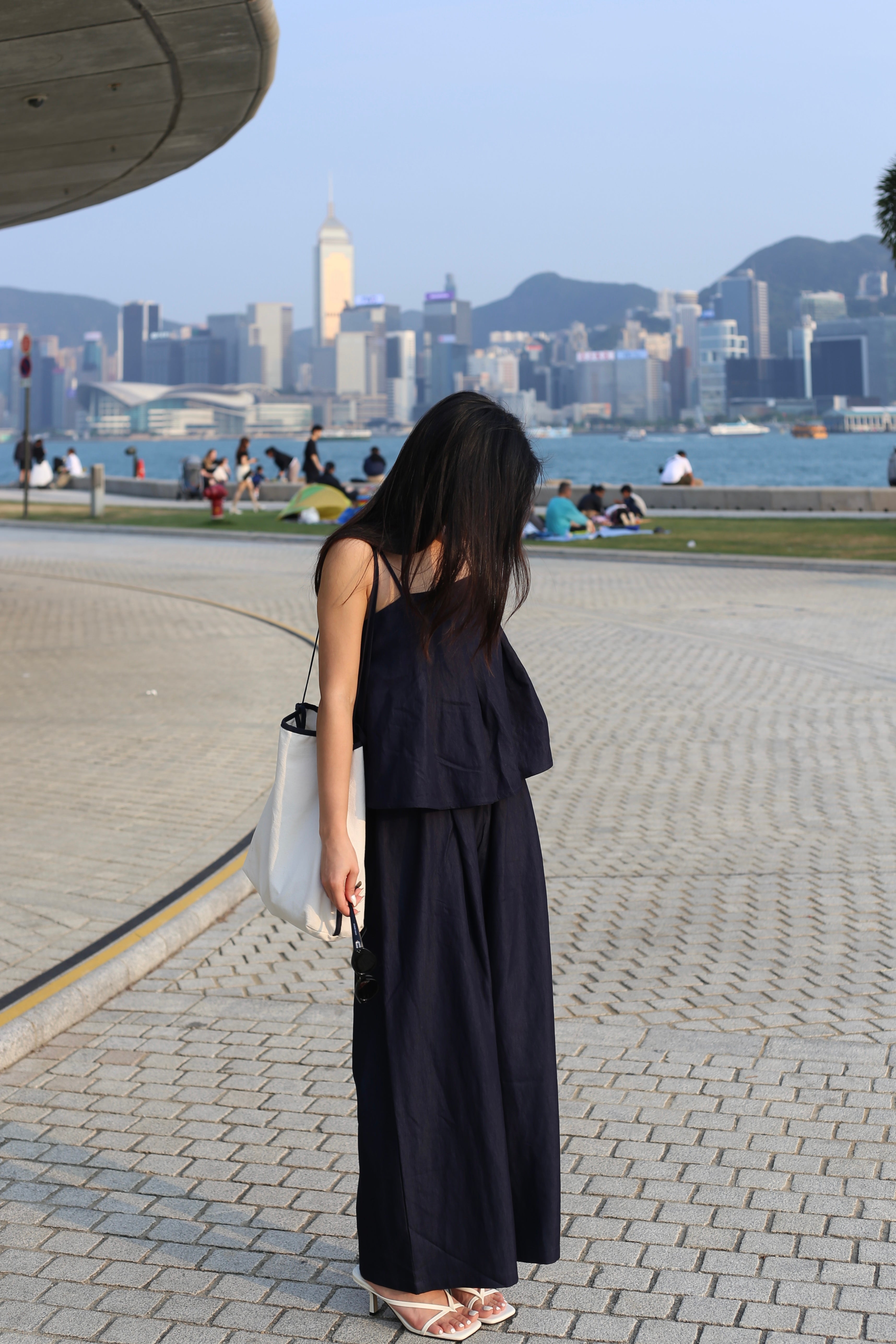 【超舒適慵懶渡假套裝】Solid Cami Top With Wide Leg Pants Set