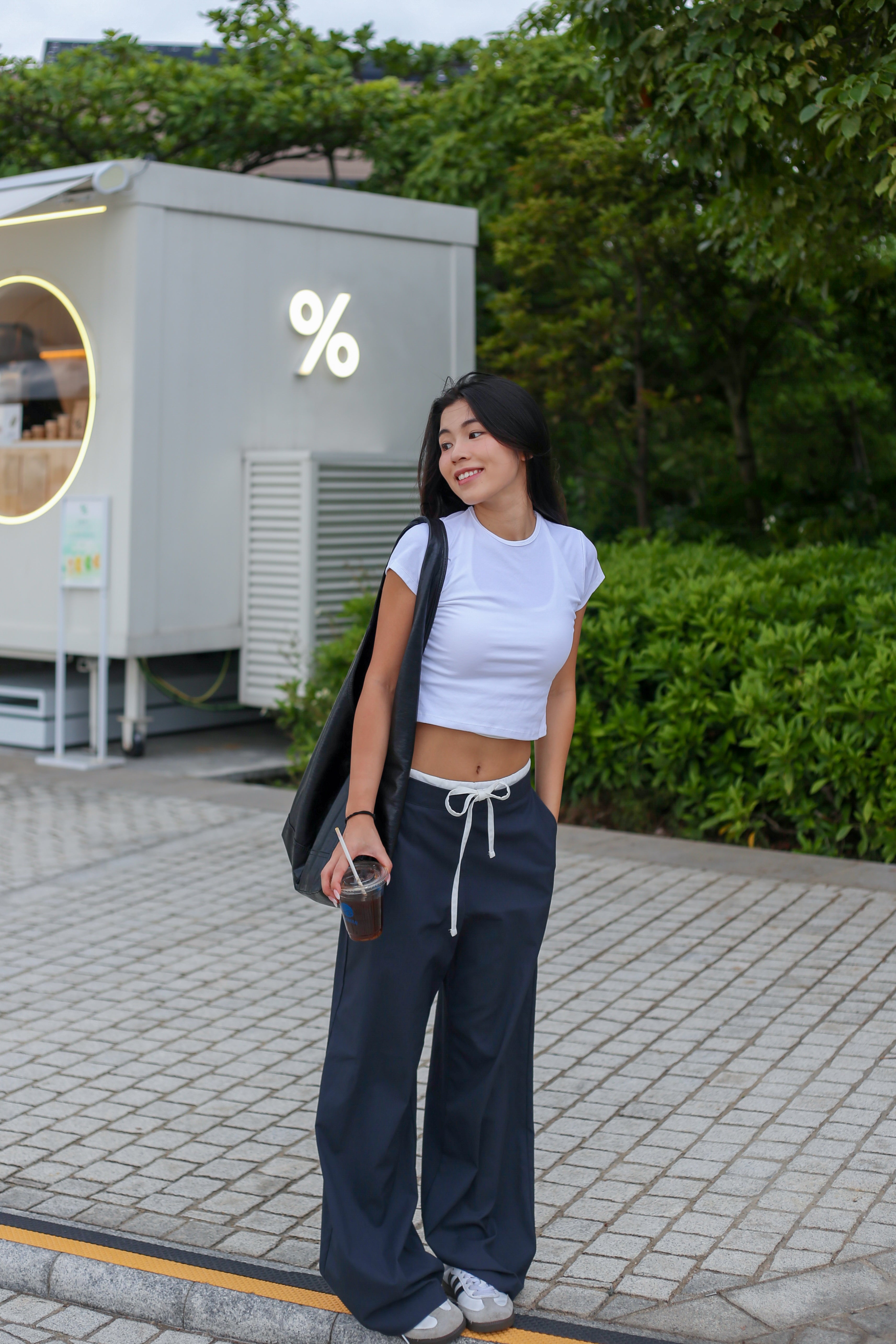 【歐美休閑感綁帶西褲】Casualuxe Wide Leg Suit Pants