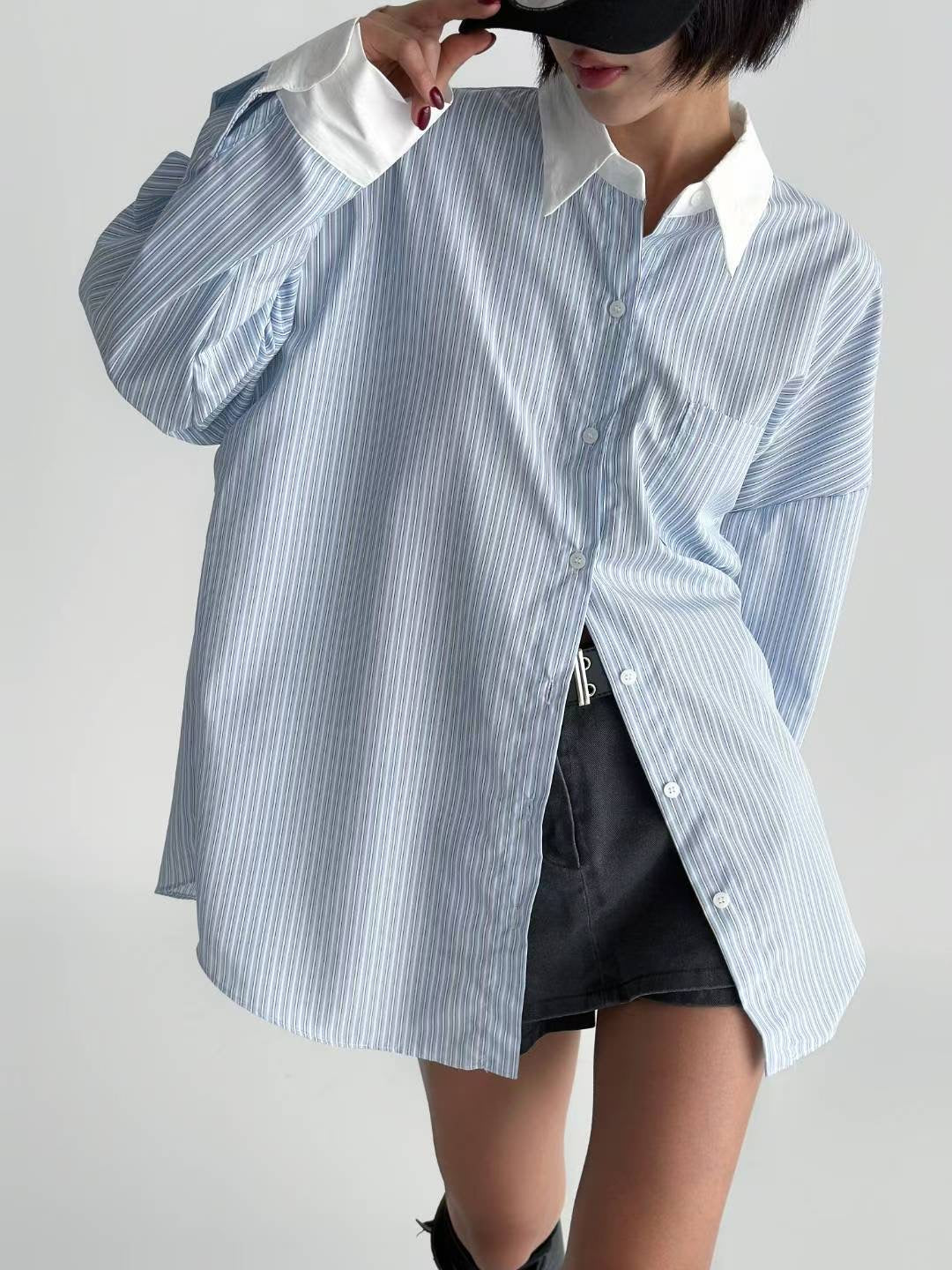 【初秋必備直紋恤衫💙】Basic Striped Shirt