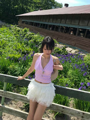 【波點Fans Assemble!!!】Dotty V Neck Crop Top