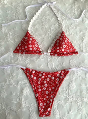 2-piece Floral lace Bikini(with pads)