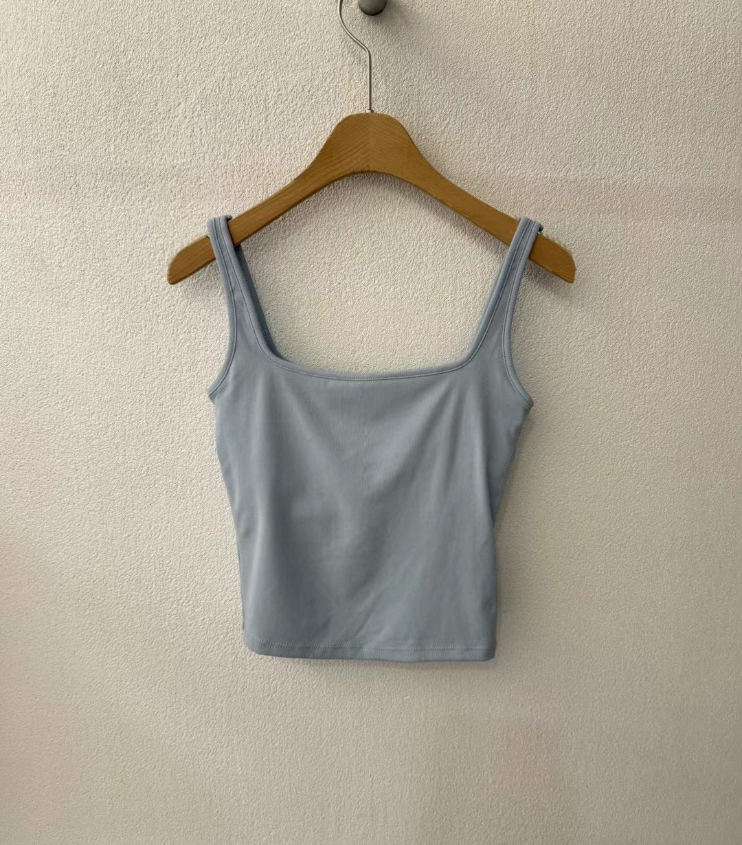 【✔️PAD｜打底必備】Basic Solid U Neck Padded Bra Top
