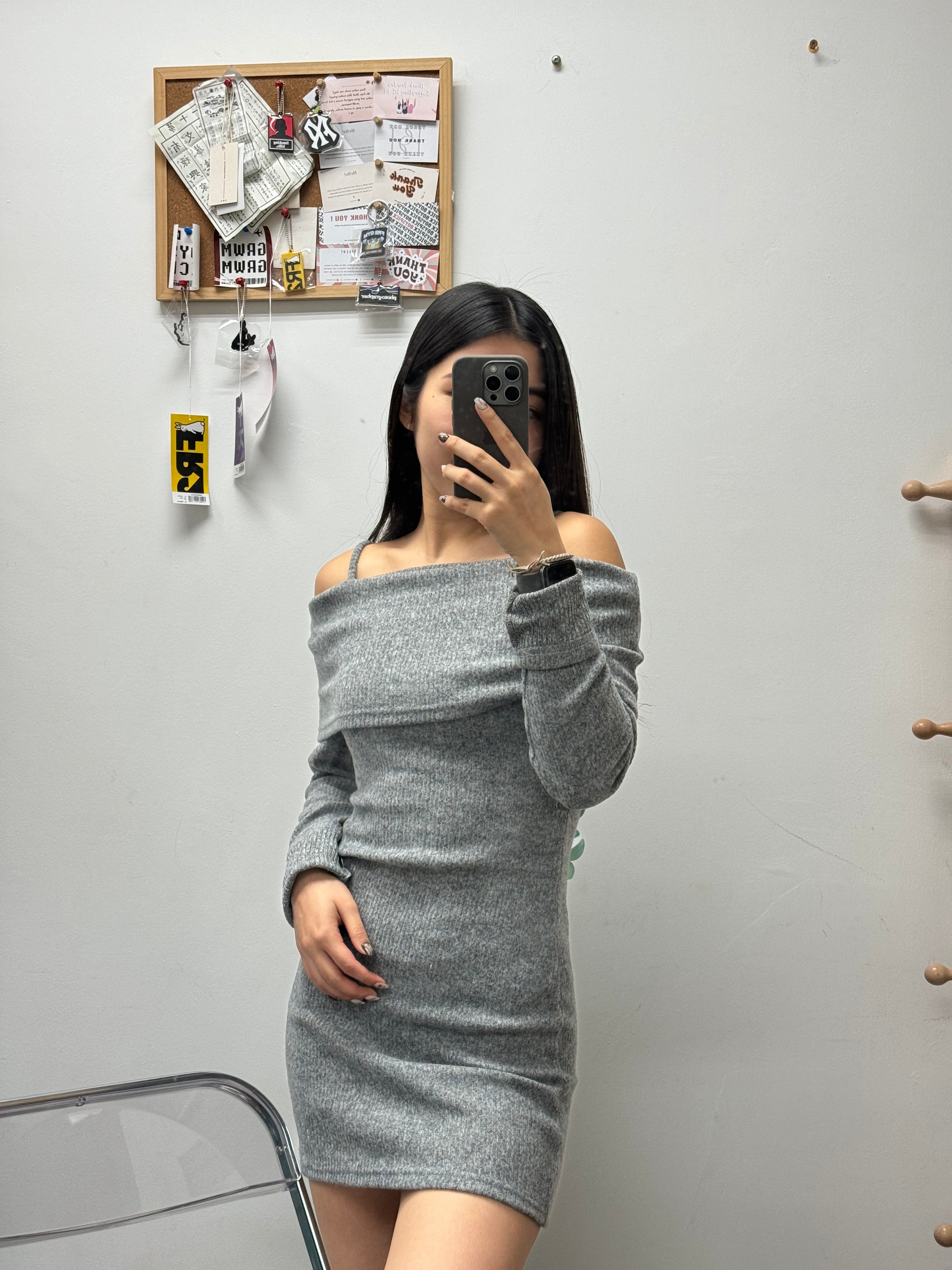 Remi Off Shoulder Long Sleeve Dress