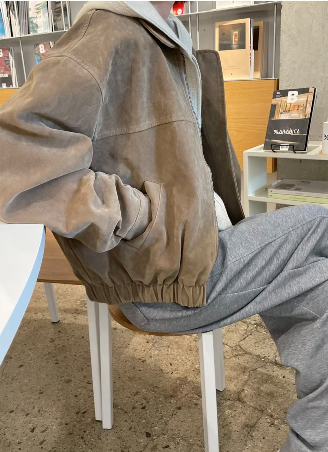 【美拉徳麂皮外套】Millard Solid Crop Jacket