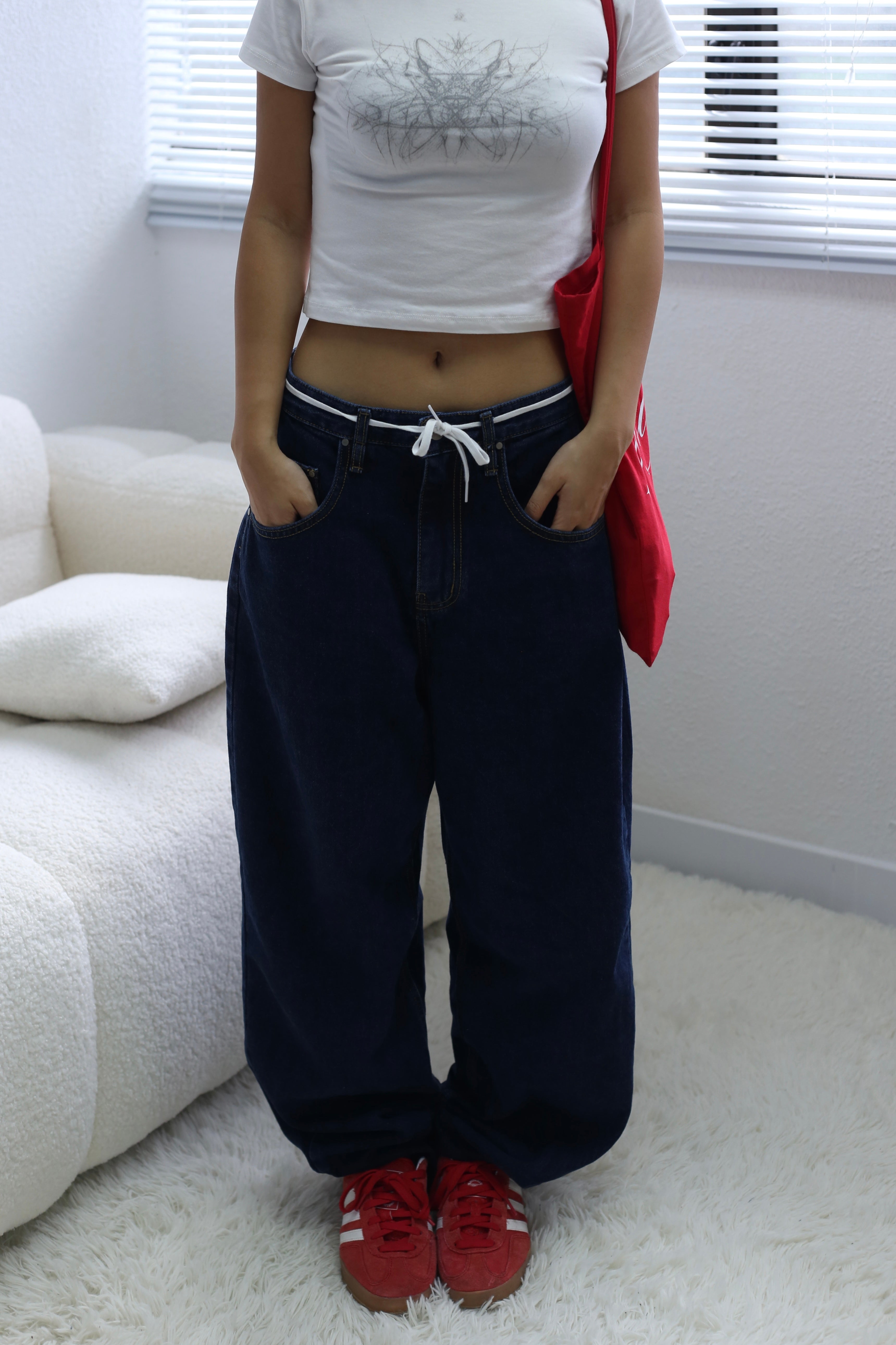 【原色彎刀牛仔褲】Classical Blue Barrel Jeans