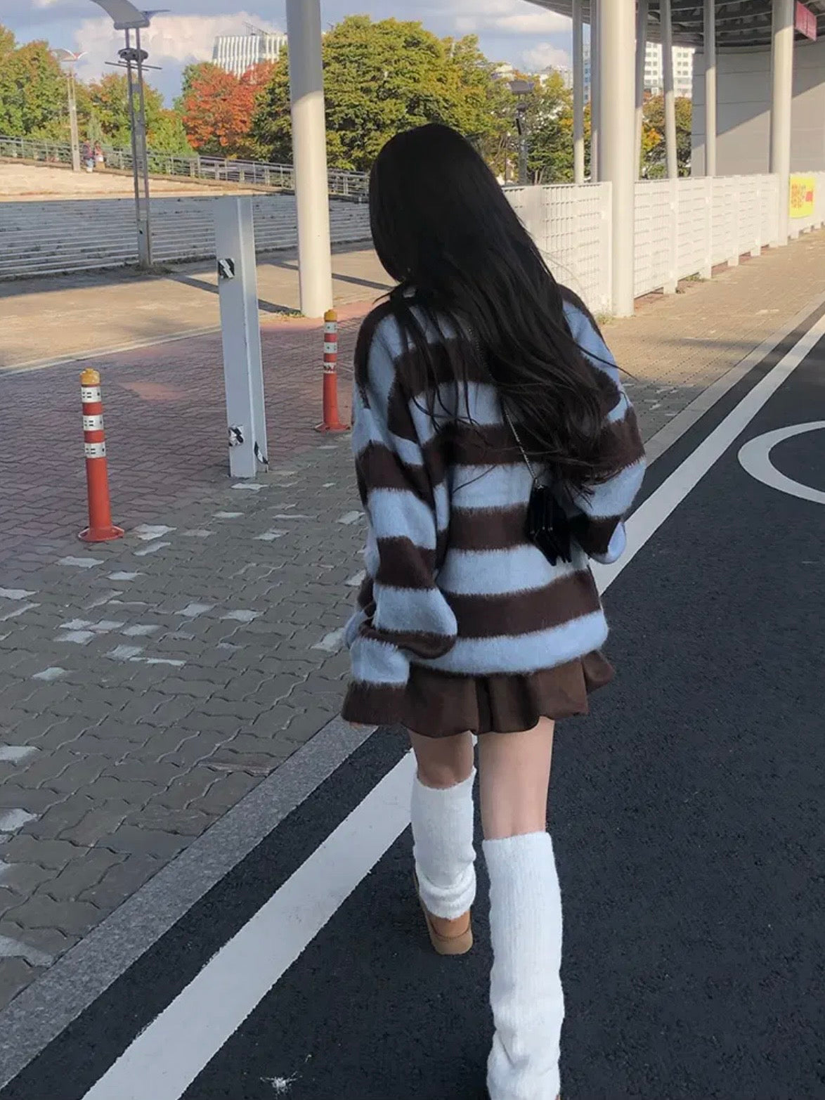 【人氣大熱產品🔥】Striped Polo Oversized Cardigan