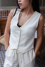 【Old Money知性感背心】Old Money Button Front Vest