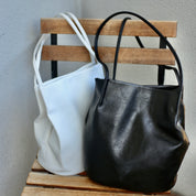 【衣櫃必備系列✨】Basic Leather Solid Tote Bag