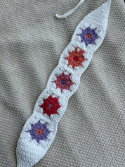 #T195 Floral Crochet Headband