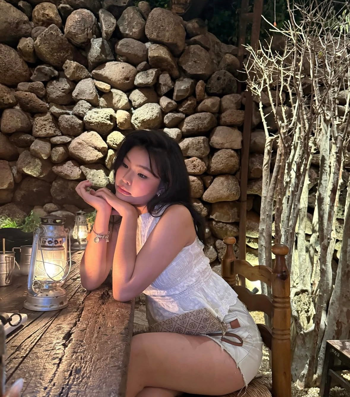 【🇻🇳越南連線】Lace Boat Neck Crop Top