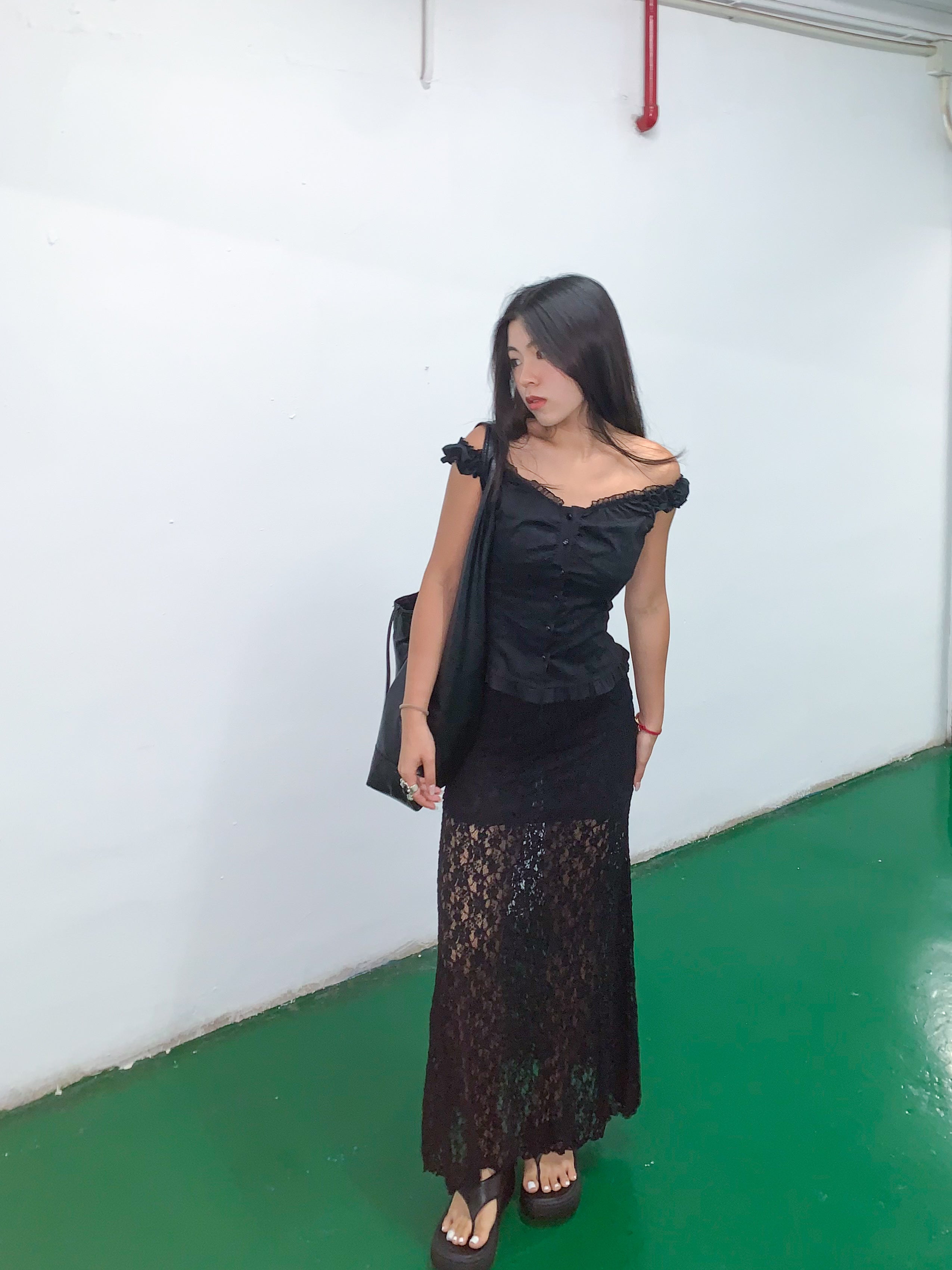 【法式復古!!氣質Lace魚尾裙】Lace Mermaid Maxi Dress