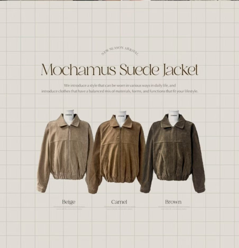 【美拉徳麂皮外套】Millard Solid Crop Jacket