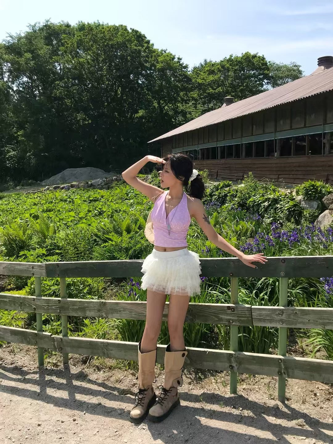 【波點Fans Assemble!!!】Dotty V Neck Crop Top