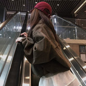 【美拉徳麂皮外套】Millard Solid Crop Jacket