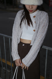 Lucia Crop knit Cardigan