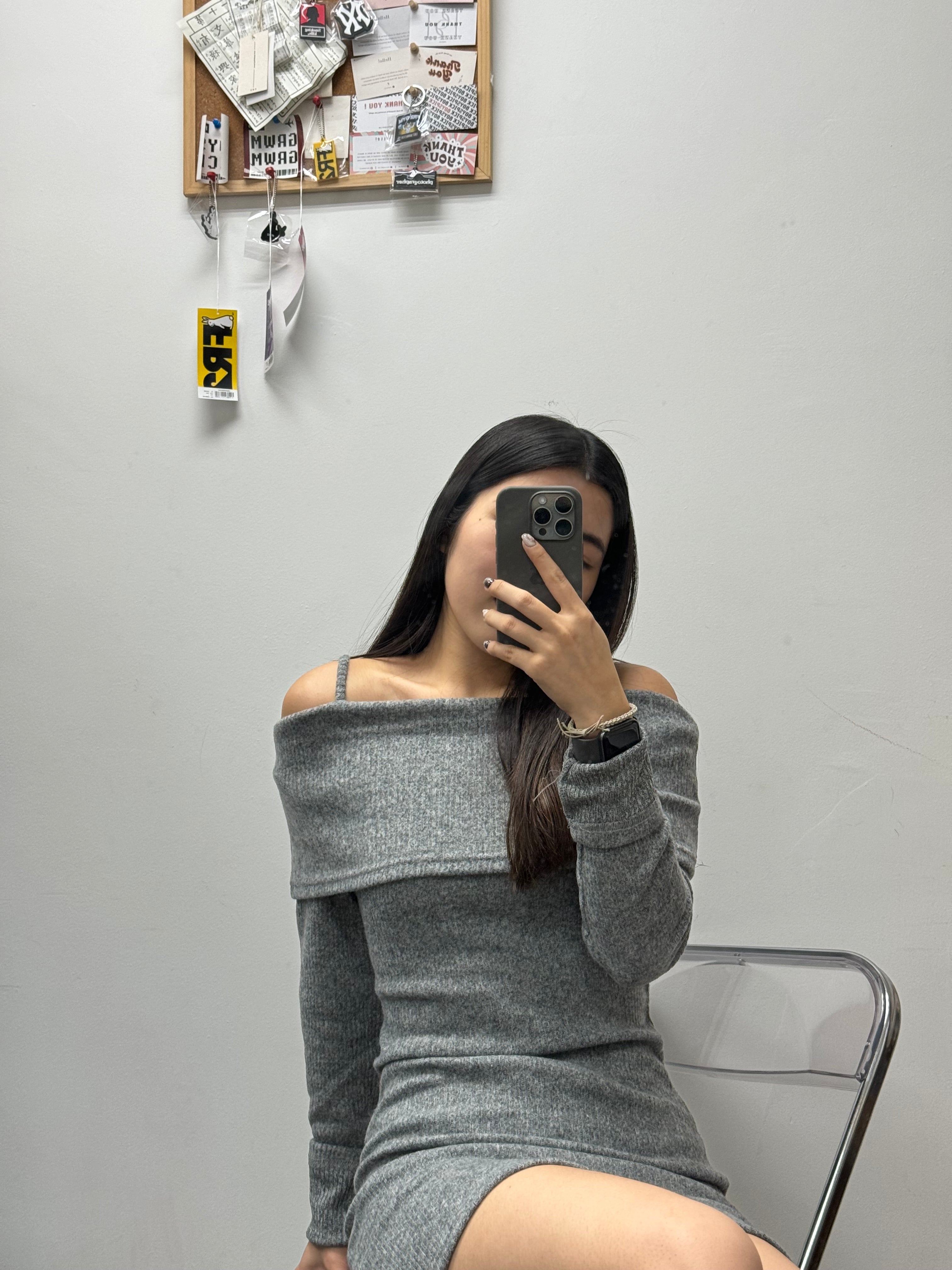 Remi Off Shoulder Long Sleeve Dress