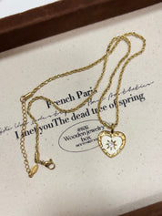 鈦鋼材質！Heart Charms Necklace