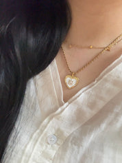 鈦鋼材質！Heart Charms Necklace