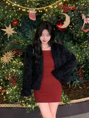 【節日感Party Dress🎊】2 Way Off Shoulder Dress