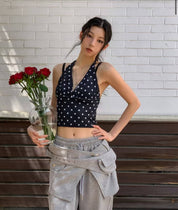 【波點Fans Assemble!!!】Dotty V Neck Crop Top