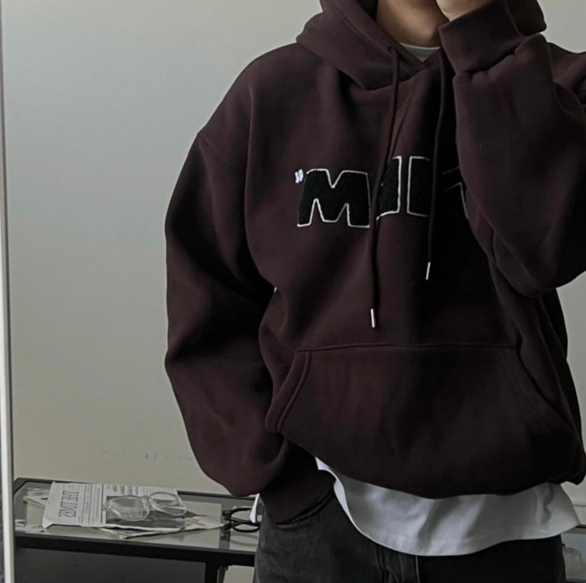 【THEM植絨印花衛衣 】THEM Solid Hoodies