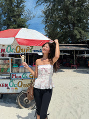 Lily Floral Tube Top
