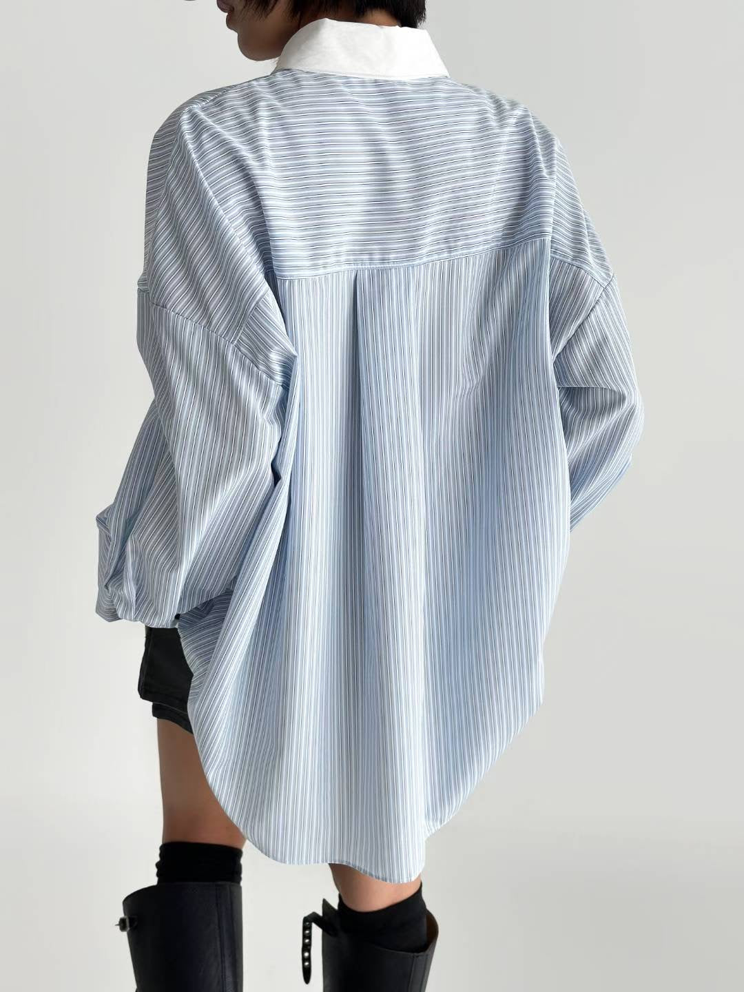 【初秋必備直紋恤衫💙】Basic Striped Shirt