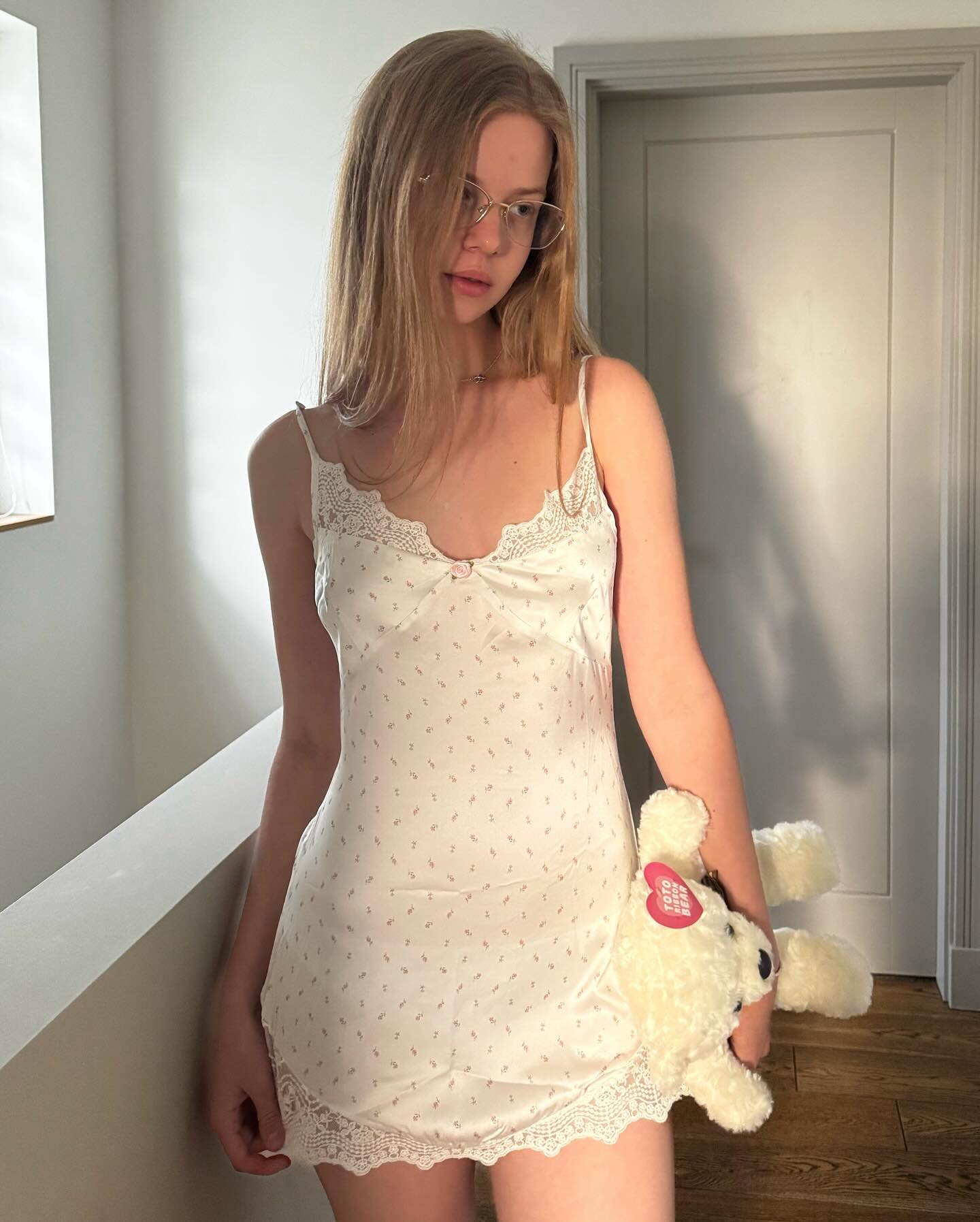 Satin Silk Lace Nightgown