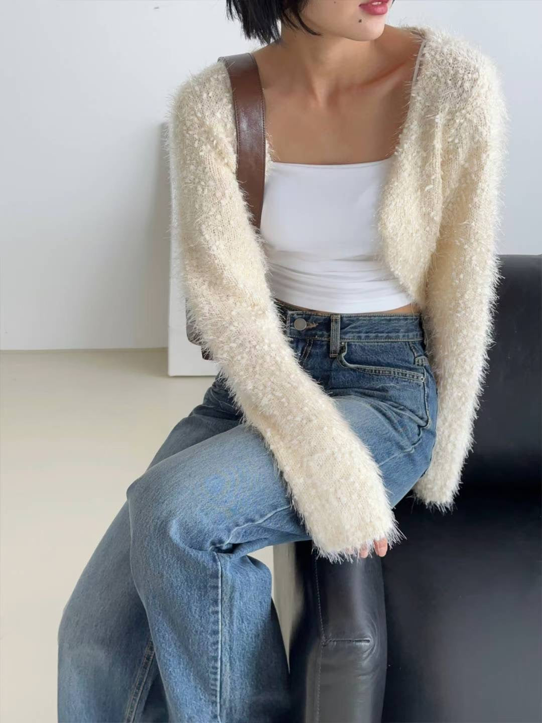 【初秋必備針織粒粒外套】Elene Solid Textured Cardigan